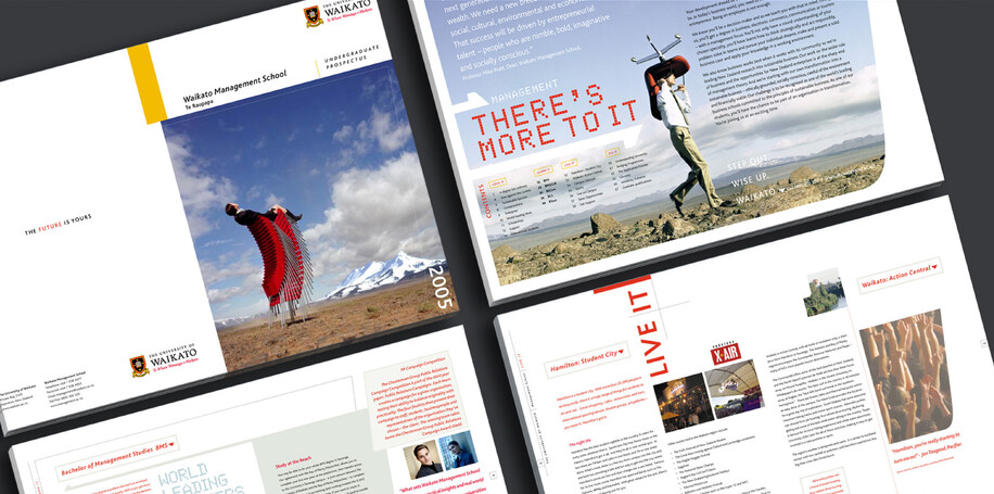 THE UNIVERSITY OF WAIKATO - PROSPECTUS DESIGN