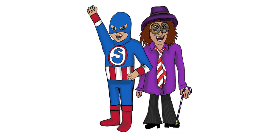 COCKLE BAY SCHOOL - SUPERSTAN SCHOOL PLAY ILLUSTRATION